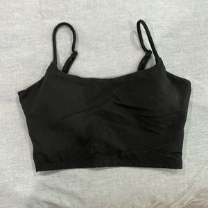 Crop twist back workout top